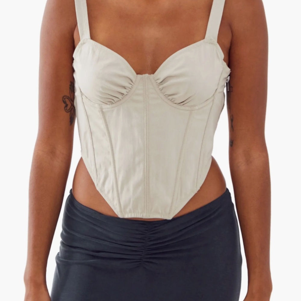 BDG Beige Corset Top